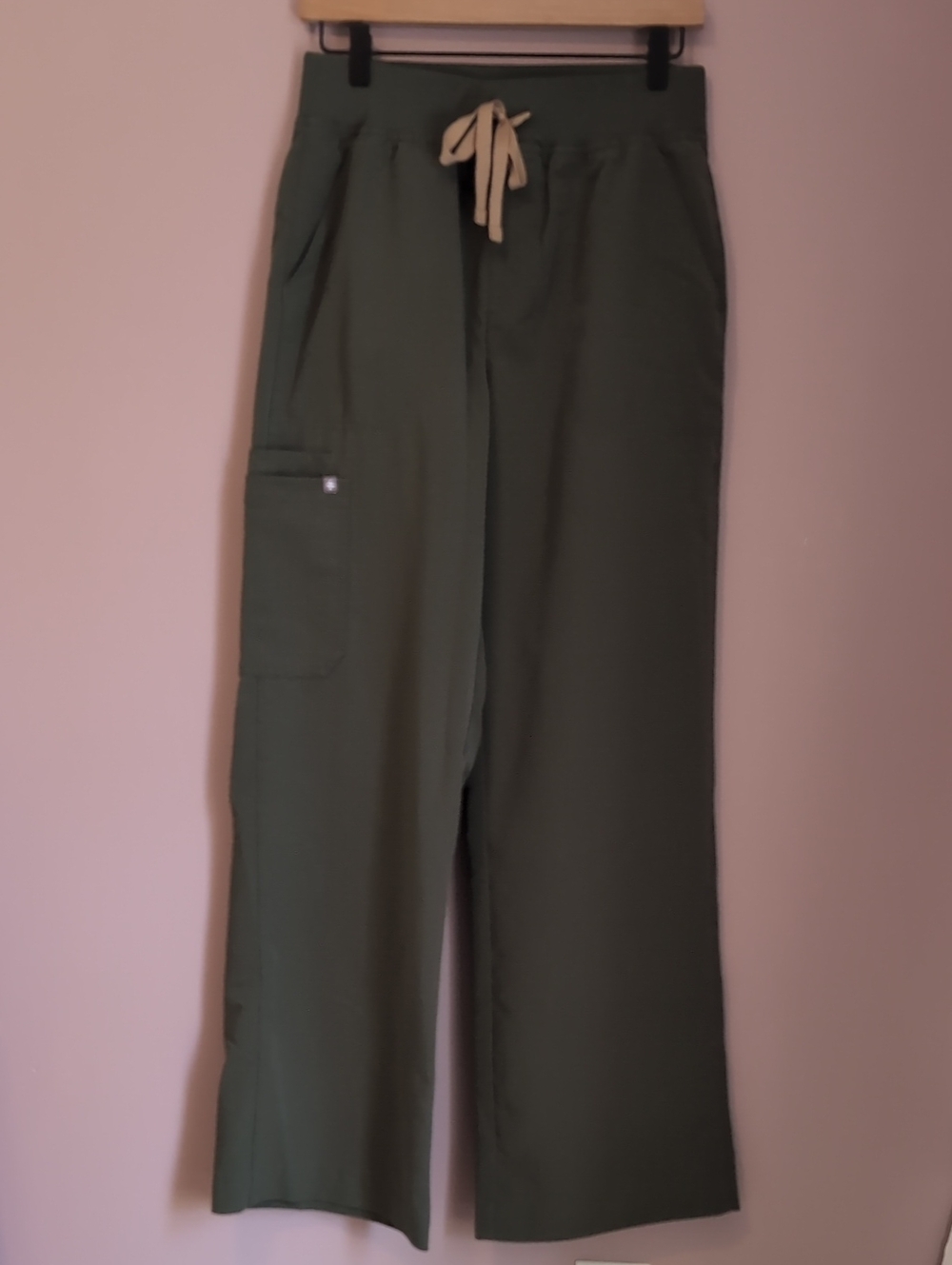 Figs Women's Olive Green Drawstring Utility Pants